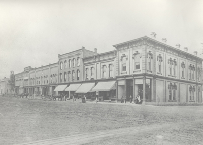 Old photograph of Main Street in Wellsboro