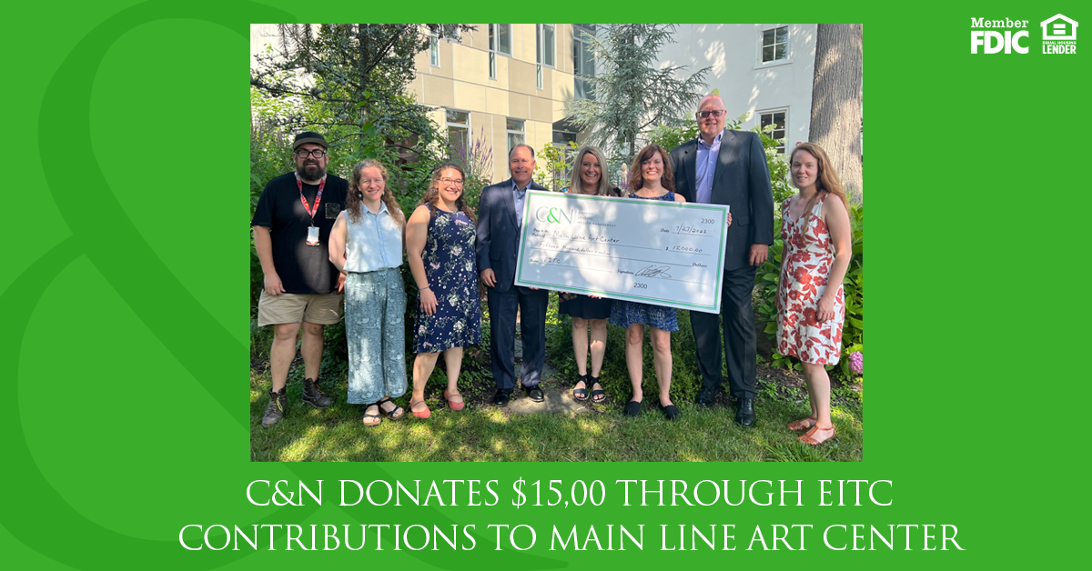  15 000 donation through eitc to main line art center c n