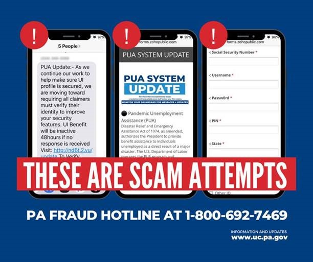 PA Fraud Hotline 1-800-692-7469